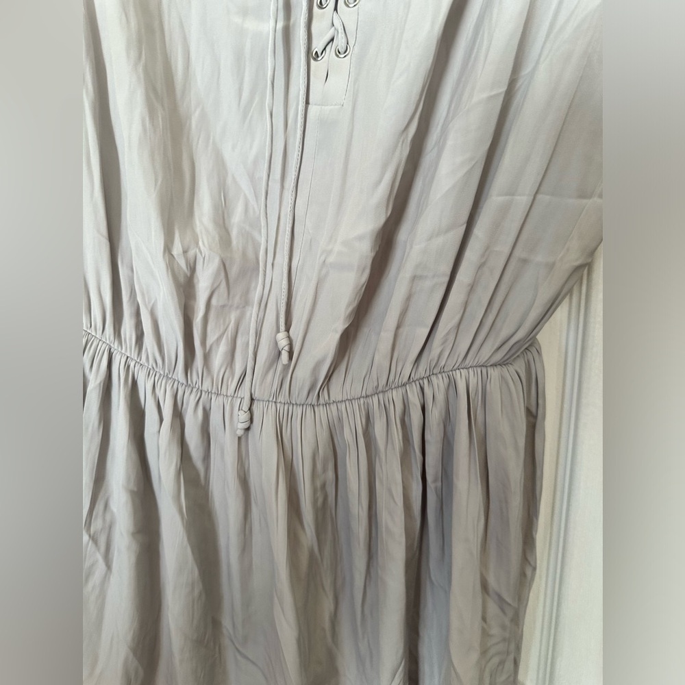 Ramy Brook ‘Alexandra’ gray lace front dress with sleeves from Revolve. Size XS - Picture 4 of 8